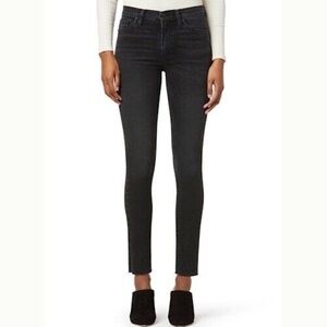Hudson Jeans 27 Barbara High Rise, Super Skinny Ankle, Twilight Black